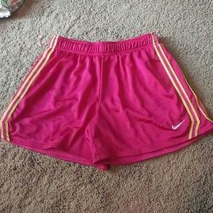Nike pink mesh shorts